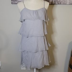 NWT Johnny Martin Gray Tiered Dress Size 1
